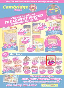 Cambridge Food : Nelspuit and Seshego (8 Nov - 21 Nov 2017), page 1