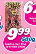 Golden Dice Red Speckled Beans-500g
