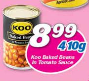 Koo Baked Beans In Tomato Sauce-410gm
