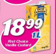 First Choice Vanilla Custard-1Ltr
