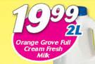 Orange Grove Full Cream Fresh Milk-2Ltr