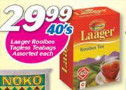 Laager Roolbos Tagless Teabags 40’s-Each