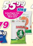 Iwisa/Super Sun Maize Meal-10kg Each