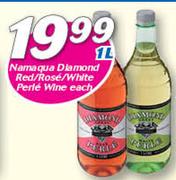 Namaqua Diamond Red/Rose/White Perl Wine-1Ltr Each