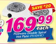Pineware Double Spiral Hot Plate (PH1044C)-Each