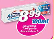 Aquafresh Toothpaste-100ml Each