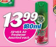 Airwick Air Freshener-180ml Each