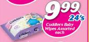 Cuddlers Baby Wipes 24’s-Each