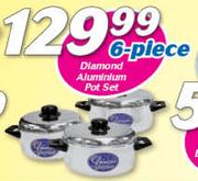 Diamond 6-Piece Aluminium Pot Set