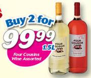 Four Cousins Wine-2 x 1.5Ltr