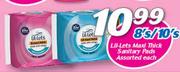 Lil-Lets Maxi Thick Sanitary Pads 8’s/10’s-Each