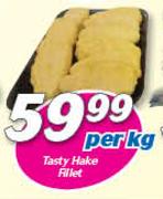 Tasty Hake Fillets-Per Kg