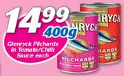 Glenryck Pilchards In Tomato/Chilli Sauce-400gm Each