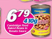 Cambridge Food Baked Beans In Tomato Sauce-410gm