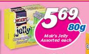 Moir's Jelly Assorted-80gm Each