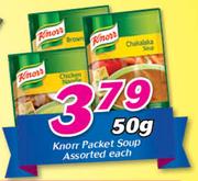Knorr Packet Soup Assorted-50gm Each