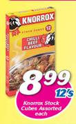 Knorrox Stock Cubes Assorted 12's