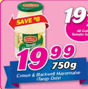 Crosse & Blackwell Mayonnaise (Tangy Only)-750gm