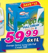 Orange Grove Long Life Full Cream Milk-6 x 1Ltr