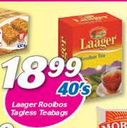 Laager Rooibos Tagless Teabags-40's
