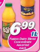 Fusion dairy Blend Concentrate Assorted-1Ltr