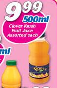 Clover Krush Fruit Juice Assorted-500ml Each