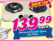 Diamond Double Spiral Hot Plate-Each