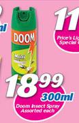 Doom Insect Spray Assorted-300ml