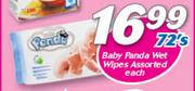  Baby Panda Wet Wipes Assorted-72's Each