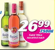 Saint Wine Assorted-750ml Each
