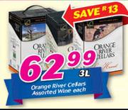 Orange River Cellars Assorted Wine-3Ltr Each