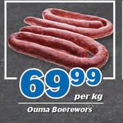 Ouma Boerewors-Per kg