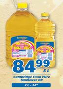 Cambridge Food Pure Sunflower Oil-5Ltr
