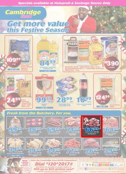 Cambridge Food Nelspruit & Seshego : December Mid Month (6 Dec - 20 Dec 2018), page 1