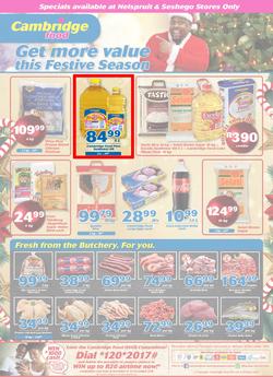 Cambridge Food Nelspruit & Seshego : December Mid Month (6 Dec - 20 Dec 2018), page 1