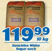 Sunshine White Sugar-10kg Each