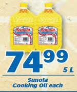 Sunola Cooking Oil-5Ltr Each