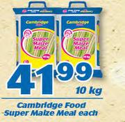 Cambridge Food Super Maize Meal-10kg Each