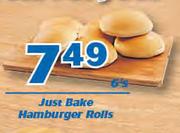 Just Bake Hamburger Rolls-6ʼs
