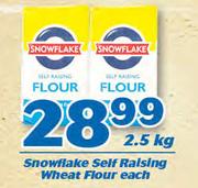 Snowflake Self Raising Wheat Flour-2.5kg Each