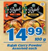 Rajah Curry Powder-100g Each