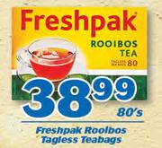 Freshpak Rooibos Bagless Teabags 80’s