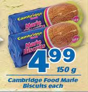 Cambridge Food Marie Biscuits-150g Each