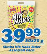 Simba Nik Niks Baler-50x20g Each