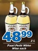 Paarl Perle White Wine-2Ltr Each