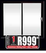 Aluminium Sliding Door Bronze-1.8 x 2.1