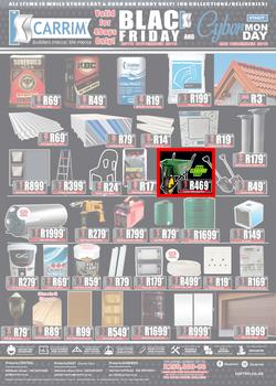 K Carrim Builders Mecca Tile Mecca : Black Friday And Cyber Monday (29 Nov - 2 Dec 2019), page 1