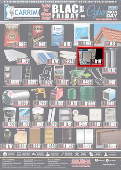 K Carrim Builders Mecca Tile Mecca : Black Friday And Cyber Monday (29 Nov - 2 Dec 2019), page 1