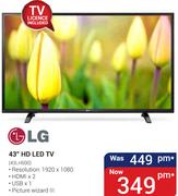 LG 43" HD LED TV 43LH500