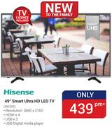 Hisense 49" Smart Ultra HD LED TV 49K300